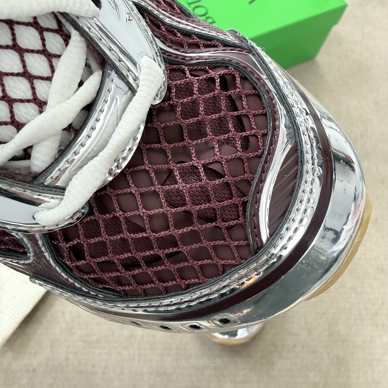 Bottega Veneta Orbit Barolo Silver Low Top Sneakers (8) - www.newkick.org